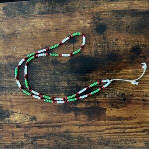 Handmade Glass Seed Beaded Necklace